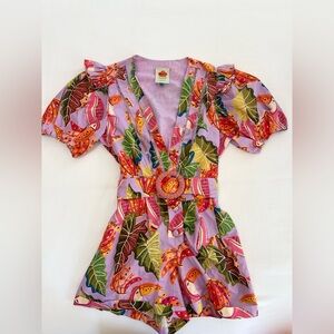 Farm Rio Lilac Beaks & Bananas
Romper